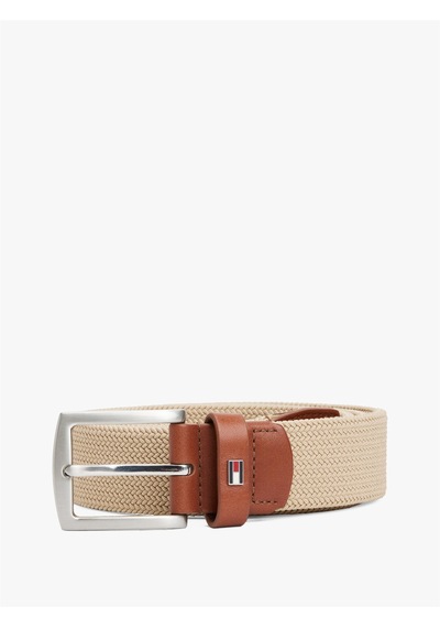 Tommy Hilfiger Denton Elastıc 3.5 Erkek Bej Kemer - Am0am13354 Bej