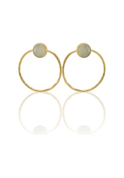 Kadir Jewellery 22 Ayar Altın Kaplama Kadın Halka Küpe -el İşçiliği Ve Hipoalerjenik Küpe Beyaz 62244913