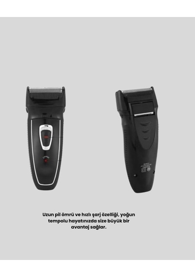 Unisex Şarjlı Saç Ve Sakal Kesme Makinesi Sessiz Motor, 1 12 Mm Ayarlanabilir Başlık -