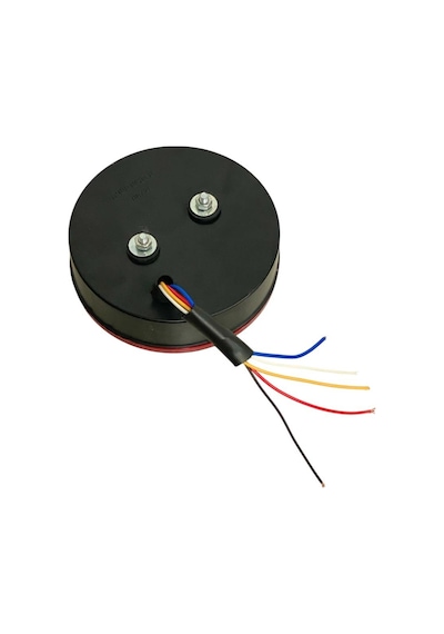 24v Stop Lambası Yuvarlak Neon Ledli 4 Fonksiyonlu 140 60 Mm