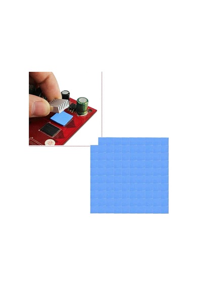 1.0Mm x 100 x 100Mm Chipset Soğutucu Termal Pad Ped 10 x 10Mm Kesilmiş