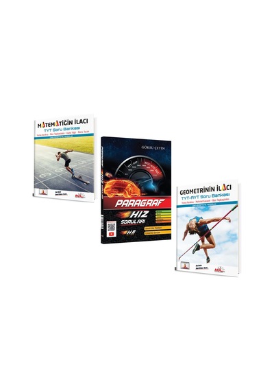 Acil Geometri Ve Matematigin İlacı İle Hız Renk Paragraf Soru Bankası Seti 3 Kitap