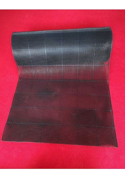 Pvc Kare Paspas 120 X 50 Cm Siyah Banyo Kaymaz Yer Zemin Matı Çok Renkli