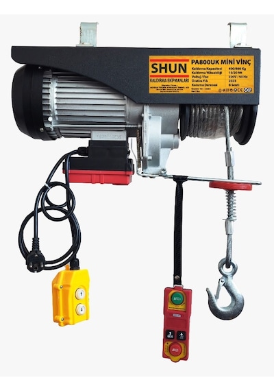 Shun PA800K 400/800 Kg Uzaktan Kumandalı Elektrikli Vinç Caraskal