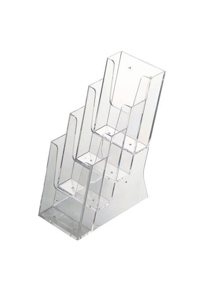 Masaüstü Broşürlük 10x21cm 1/3 A4 4 Katlı 1 Adet
