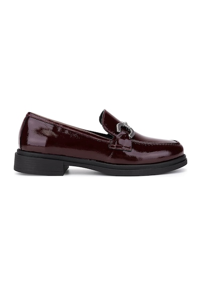 Tamer Tanca Kadın Hakiki Deri Bordo Loafer Ayakkabı 899 26101 Bn Ayk Sk25-26 K.bordo Rgn Bordo