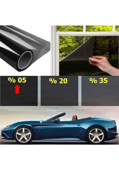 Cam Filmi Çizilmez Amerikan Koyu Ton 75 Cm x 5 Metre