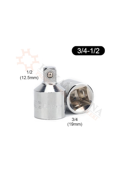Cr-v 3/4'-1/2' Darbeli Lokma Düşürücü Adaptörü