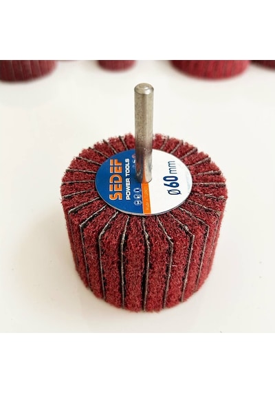 40x20mm,10 Adet, 1 9/16'x3/4' İnches Abrasive Non Woven Combi Mop Wheel With 1/4 Shank 10 Pcs Pack