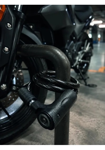 Ers Kalın Pvc Kaplamalı Dayanıklı Motosiklet Ve Bisiklet Güvenlik Kilidi