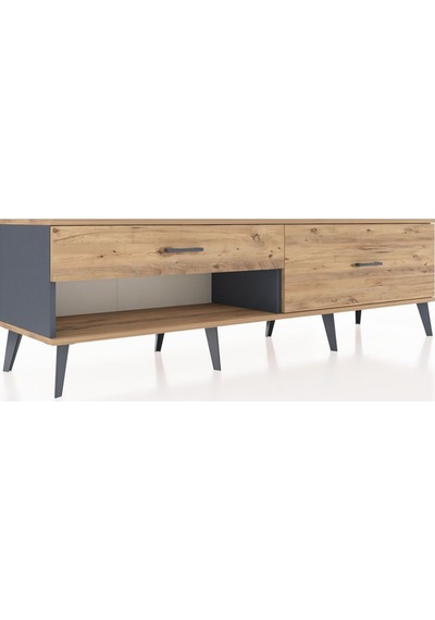 Hyperion Tv Ünitesi 2 Çekmeceli 176x44x51 Antrasit-çam/çam Atlas Çam/atlas Çam Hyperion Tv Ünitesi 2 Çekmeceli 176x44x51 Antrasit-çam/çam Atlas Çam/atlas Çam