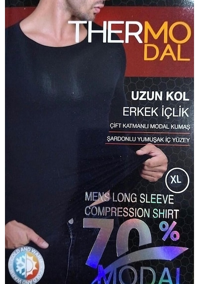 Erkek Thermal Modal Uzun Kol Fanila Içlik 001
