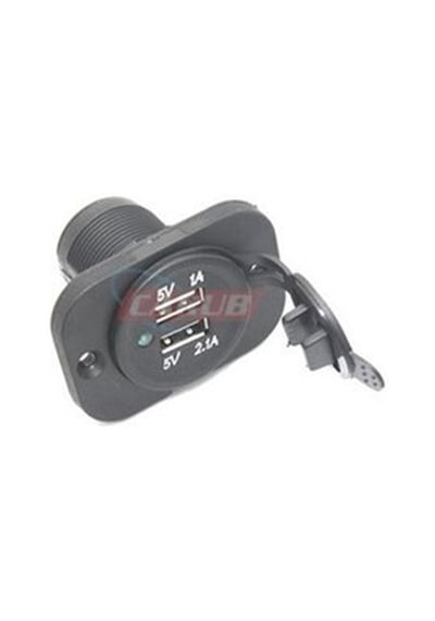 2 Usb Girişli 9-30V Marıne Tip Çakmak Soketi - 1 Adet