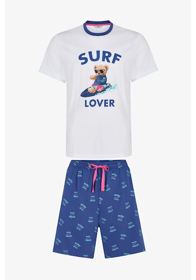 Penti Erkek Renkli Surf Lover Şortlu Pijama Takımı