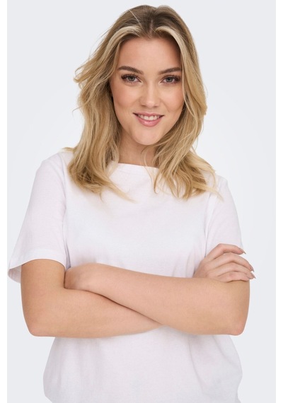 Only Onlonly S/s Tee Jrs Noos Kadın Beyaz T-shirt - 15270390