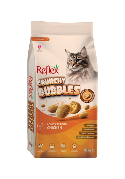Reflex Crunchy Bubbles Tavuklu Yetişkin Kedi Maması 10kg