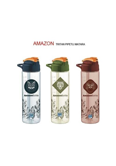 Gıpta Matara Amazon Tritan Pipetli 630 Cc K7501 Çok Renkli