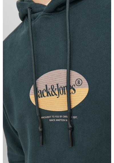 Jack & Jones Jack&jones Kapüşonlu Standart Kalıp Yeşil Erkek Sweatshirt 12242197 001