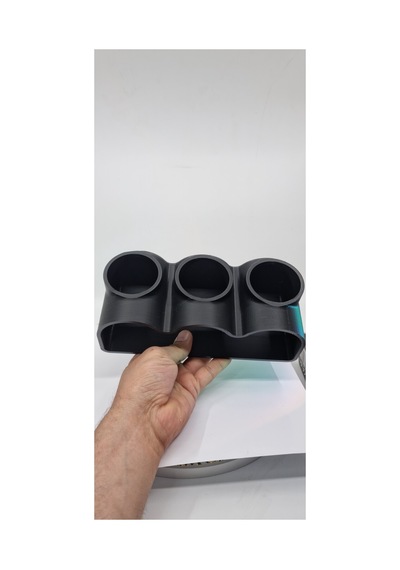 Akvaryum Dekor Balik Mağarası Sığınağı 3 Lu 210x90x70 Mm Delik Çapı 60 Mm