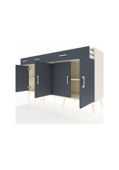 Kronos Konsol 4 Raflı 3 Çekmeceli 4 Kapaklı 176x59x99 Aytaşı-antrasit Antrasıt - Aytası Kronos Konsol 4 Raflı 3 Çekmeceli 4 Kapaklı 176x59x99 Aytaşı-antrasit Antrasıt - Aytası