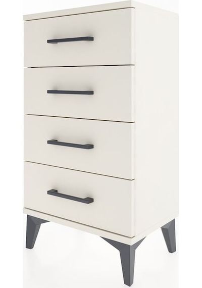 Arges Komodin 4 Çekmeceli 44x30x80 Aytaşı-aytaşı Aytaşı