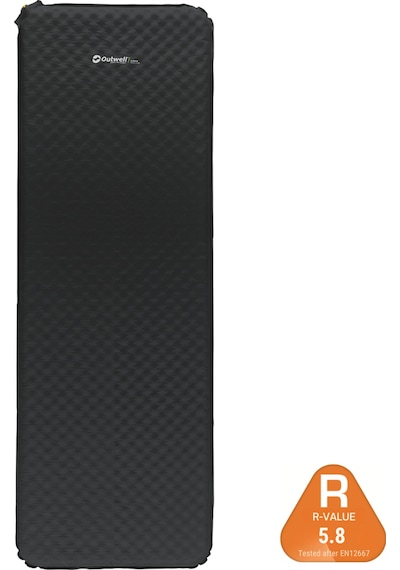 Outwell Sleepin Single 5.0 Cm Yüksek Yalıtımlı Şişme Mat R-değeri 5,8 Siyah