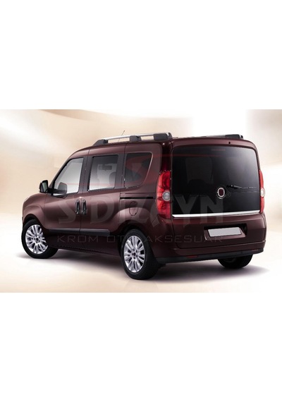 S-Dizayn Fiat Doblo Krom Bagaj Camı Alt Çıtası 2010-2015