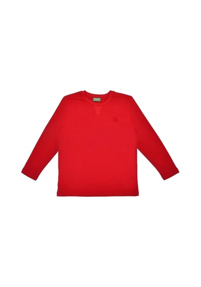 United Colors Of Benetton Bnt-b21643 Erkek Çocuk Uzun Kollu Tshirt Kirmizi