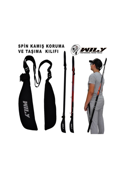 Wily Neopren Spin Kamış Koruma Ve Taşıma Kılıfı