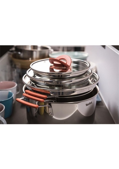 Tefal Optispace Çelik Tencere Seti 6 Parça Paslanmaz Çelik Te Diğer