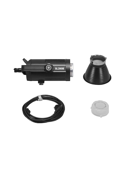 Godox Sl200ııı Led Video Işığı 200w 5600k Yüksek Crı 96+ Sessiz Fan 8 Özel Efekt Desteği