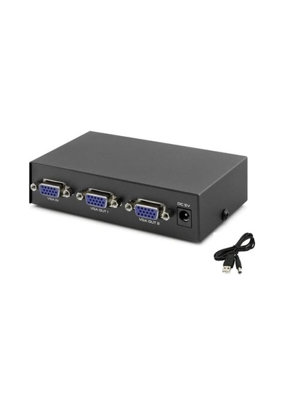 1245 Vga Splitter Switch 2 Port 200mhz Çoklu Ekran Çoklayıcı
