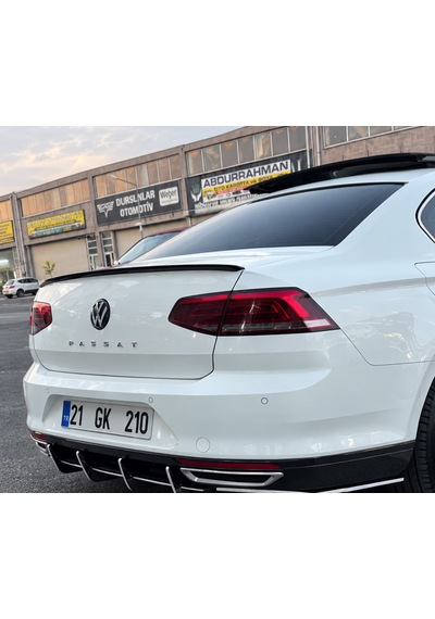 Volkswagen Passat B8 Arka Difizör Bıçak Seti Difüzör Spoyler