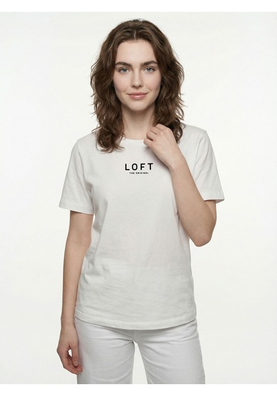 LOFT Regular Fit Kadın Tshirt K.kol Lf2042216 Q1.v1 Beyaz
