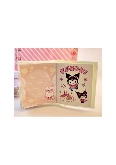 Kuromi My Melody Mini Sulu Sticker Defter Diğer