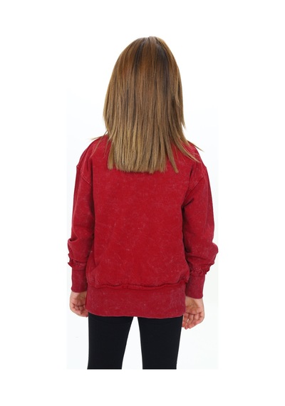 Toontoy Kız Çocuk Relax Fit Bisiklet Yaka Düşük Omuz Nakış Baskılı Sweatshirt - 2 İplik Bordo Toontoy Kız Çocuk Relax Fit Bisiklet Yaka Düşük Omuz Nakış Baskılı Sweatshirt - 2 İplik Bordo