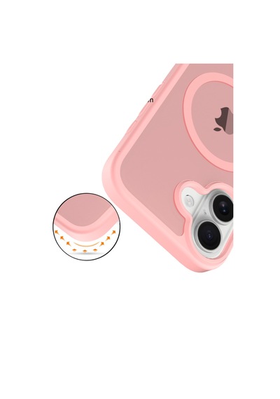 Apple İphone 17 Jota Magsafe Kapak Pembe