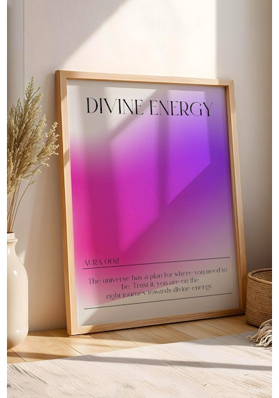 Divine Energy Çerçeveli Tablo İlahi Enerji 002 Aura Renkleri