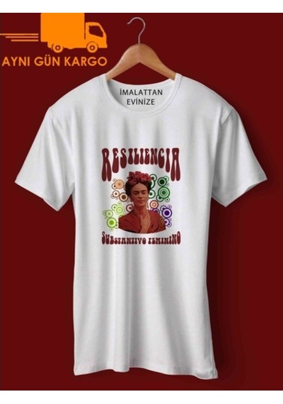 Frida Kahlo Tasarım Baskılı Tişört Tshirt Ücretsiz Kargo
