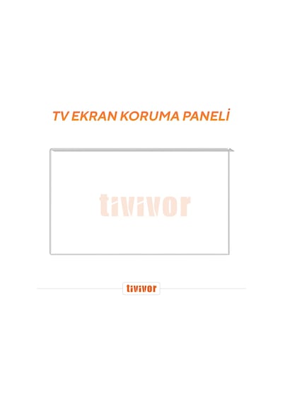 Tivivor 43" 109 Ekran Tv Ekran Koruyucu