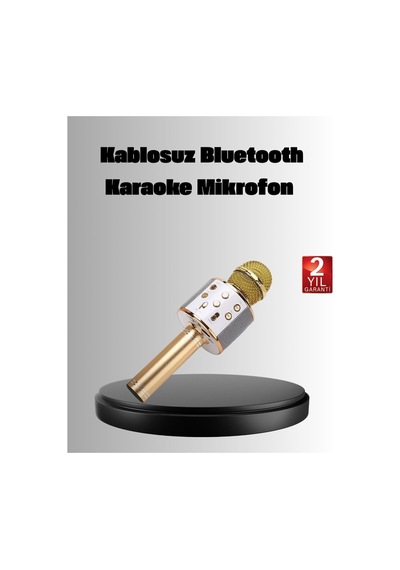 Kablosuz Karaoke Mikrofon Usb Aux Destekli Parti Ve Eğlence İçin - Hs08371594-8955 Renkli