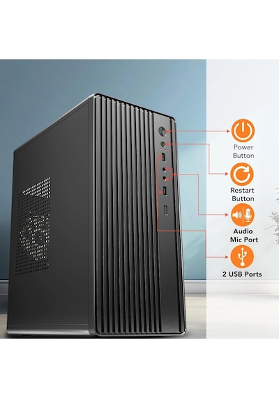 J-Tech Nexo i5-2300 8 GB 128 GB SSD Free Dos Masaüstü Bilgisayar