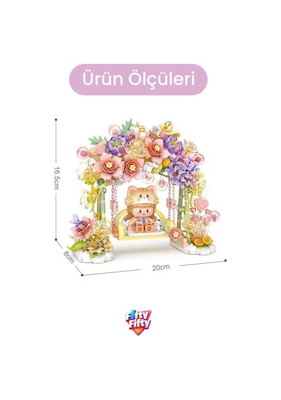 Loz Creative Serisi Ledli Mor Salıncak Figürü 1042 Parça Blok Oyuncak Dekoratif Yapım Seti -1352 Loz Creative Serisi Ledli Mor Salıncak Figürü 1042 Parça Blok Oyuncak Dekoratif Yapım Seti -1352