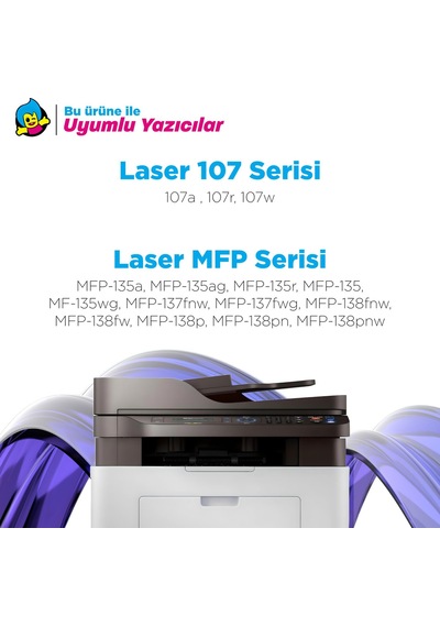 Hp 106a / W1106a Uyumlu Toner 4'lü  Paket - Çipli / 107a / 107w / Mfp 135w / Mfp 137fnw