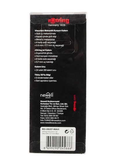 Ayrex Visuclick Jel Okul Seti 0,7 Mm - Mavi Genel