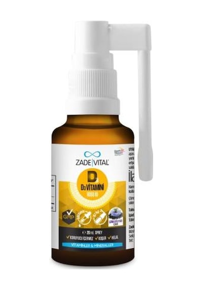 Zade Vital D3 Vitamini 1000 IU Sprey 20 ML
