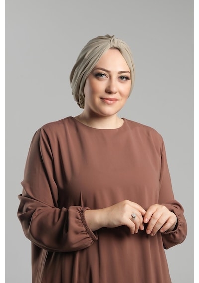 Hürrem Bone Koyu Bej Pratik Hazır Geçmeli Tesettür Bone Sandy Pileli Salaş 2121 44 Koyu Bej Hürrem Bone Koyu Bej Pratik Hazır Geçmeli Tesettür Bone Sandy Pileli Salaş 2121 44 Koyu Bej