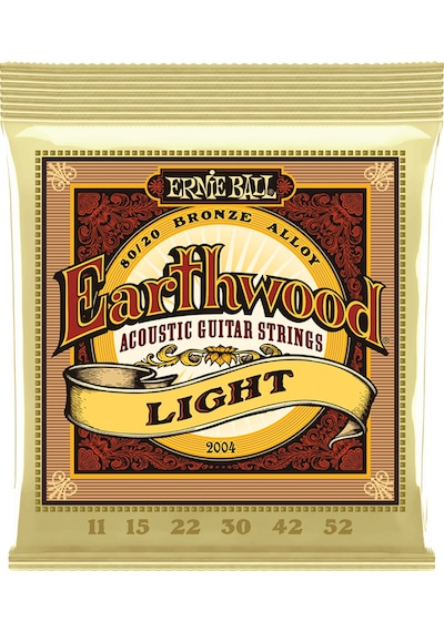 Ernie Ball P02004 Earthwood Light 80/20 Bronze 0.11 - 0.52 Akust