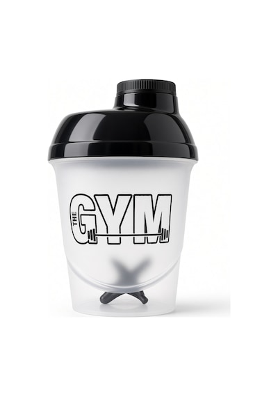 Gym Shaker 400 Ml Ölçekli Sızdırmaz Kapaklı Protein Shaker Şeffaf