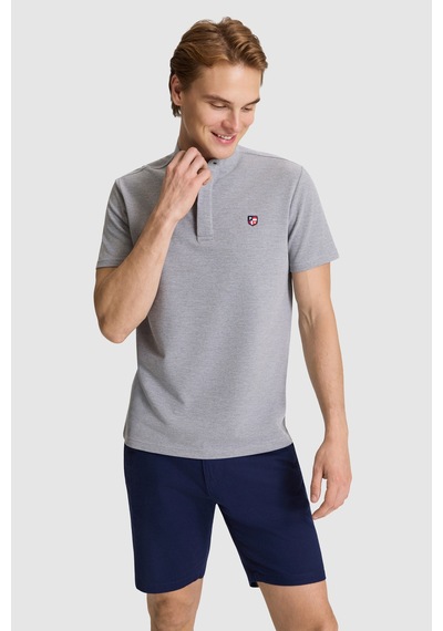 U.S. Polo Assn. U.s. Polo Assn. Erkek Gri Melanj Tişört Basic 50326980-vr086
